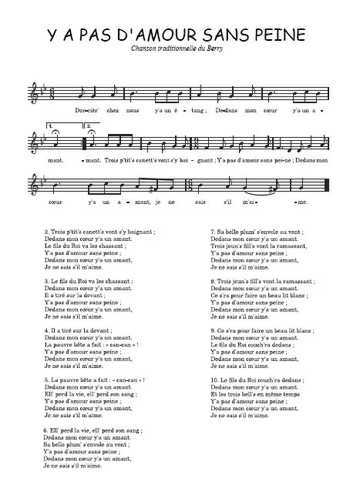 Y a pas d'amour sans peine